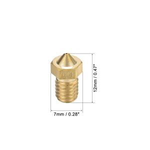 uxcell 3Dプリンターノズル 真鍮 V6...の詳細画像2