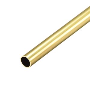 uxcell 真鍮丸管 0.5 mm壁厚さ シームレスストレートパイプチューブ 9mm外径 x 0.5mm壁厚,1個