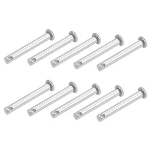 uxcell 単穴クレビスピン フラットヘッド 304ステンレススチール