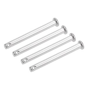 uxcell 単穴クレビスピン 5mm X 50mm フラットヘッド 304ステンレス鋼