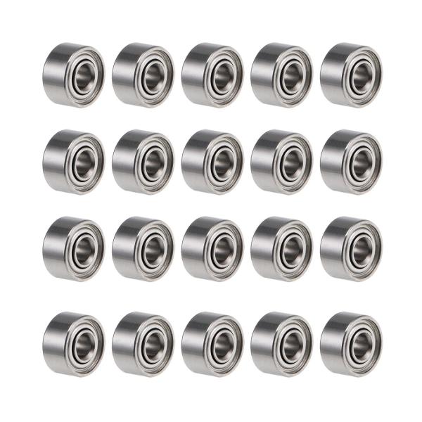 uxcell ベアリング 681XZZ 深溝玉軸受 内径1.5mm 外径4mm 厚さ2mm ダブルシ...