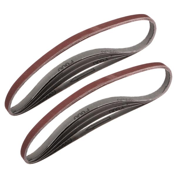 uxcell サンディングベルト 9.5mmx533mm600グリット ベルトサンダー用 10個