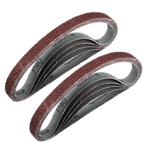 uxcell サンドペーパー 研磨ベルト サンドベルト 40グリット 酸化アルミニウム 15mmx4...