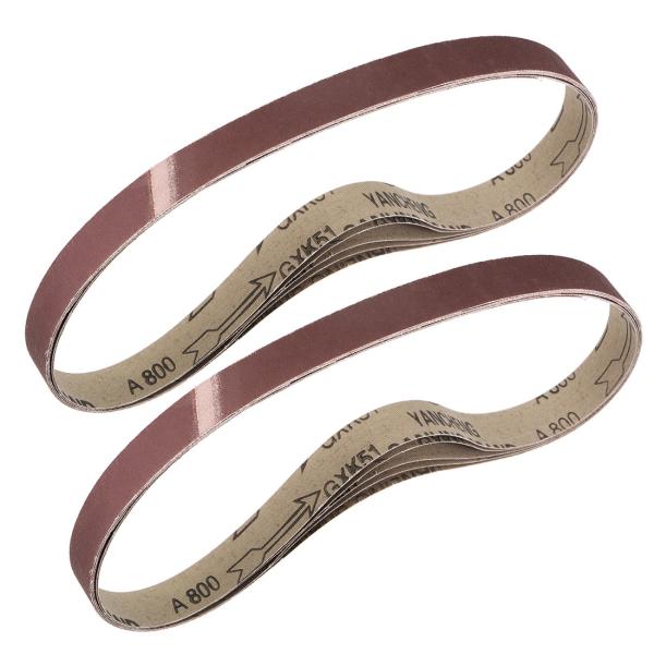 uxcell 紙ヤスリ 研磨ベルト サンドベルト 800グリット ベルトサンダー用 2.5 cmx7...