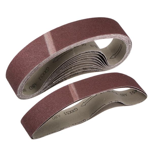 uxcell 研磨ベルト サンディングベルト サンディングベルト 80グリット 酸化アルミニウム 5...