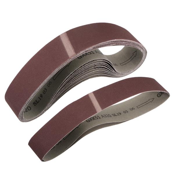 uxcell サンディングベルト 25 mm x 686 mm 320グリット アルミニウム酸化物 ...