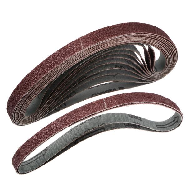 uxcell サンディングベルト 13 mm x 465 mm 60グリット アルミニウム酸化物 1...