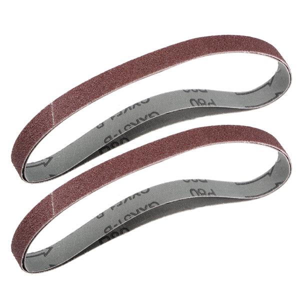 uxcell サンディングベルト 13 mm x 455 mm 80グリット アルミニウム酸化物 4...
