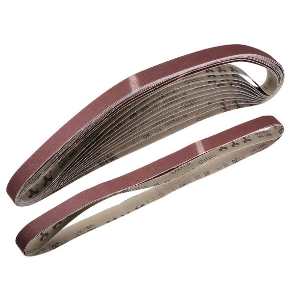 uxcell サンディングベルト 25 mm x 1065 mm 120グリット アルミニウム酸化物...