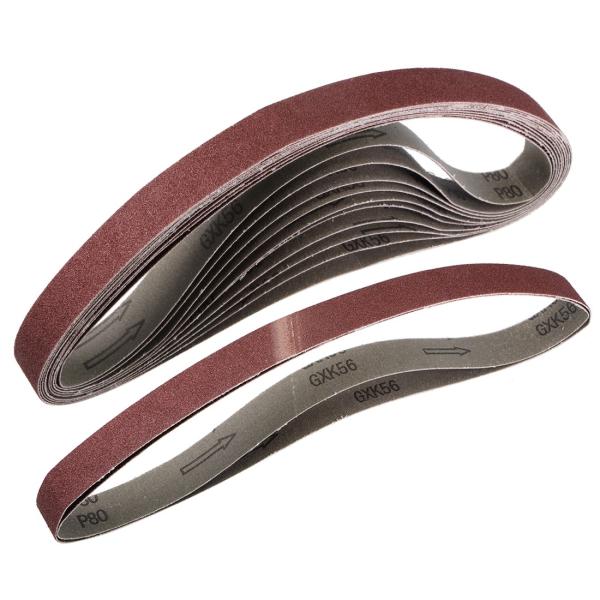 uxcell サンディングベルト 25mmx770mm 80グリット 酸化アルミニウム 12個