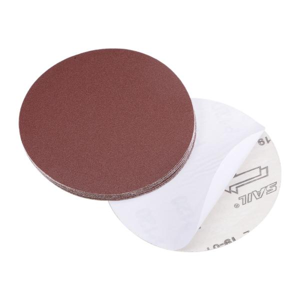 uxcell サンディングディスク 125mm PSA 120グリット 酸化アルミニウム接着剤 バッ...