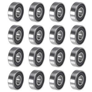 4個 NSK 608ZZ 外径22,内径8,幅7mm スケボー用 ベアリング スチール製
