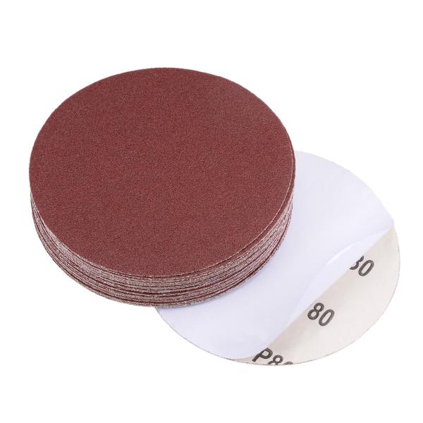uxcell サンディングディスク 125mm 酸化アルミニウム PSA 接着剤バックサンドペーパー...