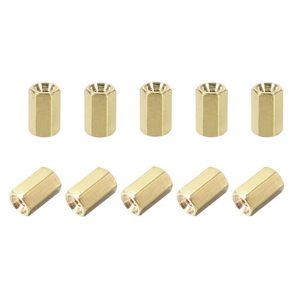 uxcell PCBマザーボードスペーサースタンドオフ 六角 真ちゅう M2.5x7 mmメス-メス...