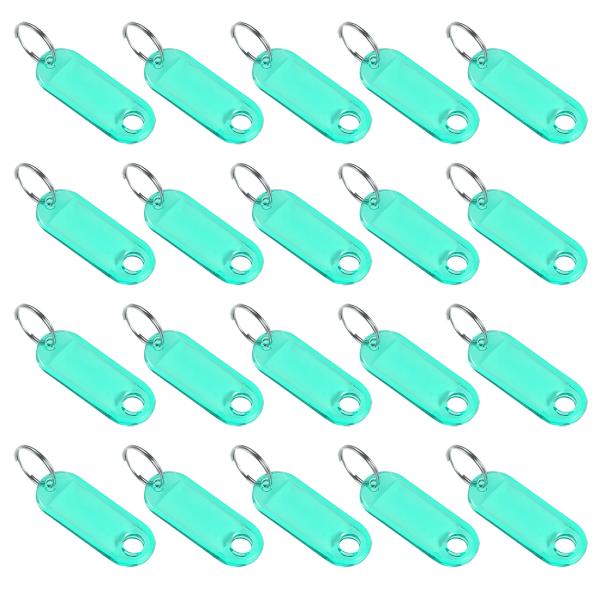 uxcell 鍵タグ プラスチック製 スプリットキーリング キーチェン IDラゲージラベル サイズ5...