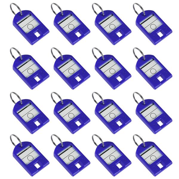 uxcell 鍵タグ プラスチック製 スプリットキーリング キーチェン IDラゲージラベル サイズ4...