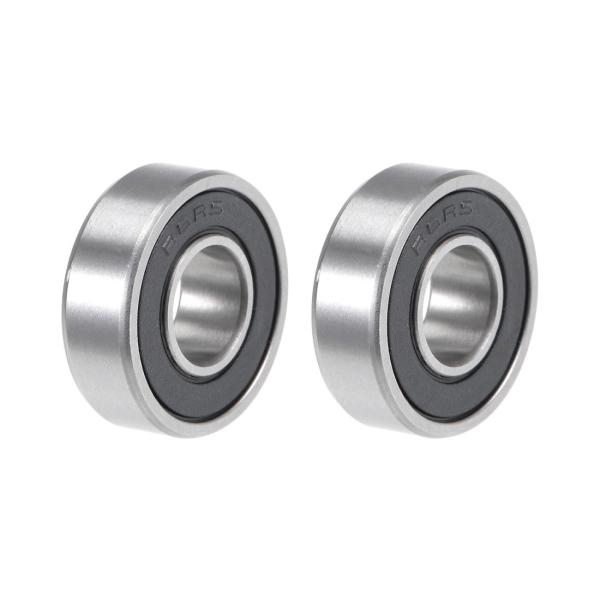 uxcell 深溝玉軸受　シールベアリング　R6-2RS　9.5x22.2x7.1mm　双密封　クロ...