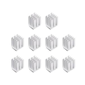 uxcell アルミニウムヒートシンク自己接着パッドクーラー 12x9x9mm 冷却3Dプリンター用 シルバートーン 10個