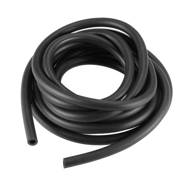 uxcell ブラックラインホースチューブ 6mmID x 10mmOD 4 M NBR潤滑油ウォー...