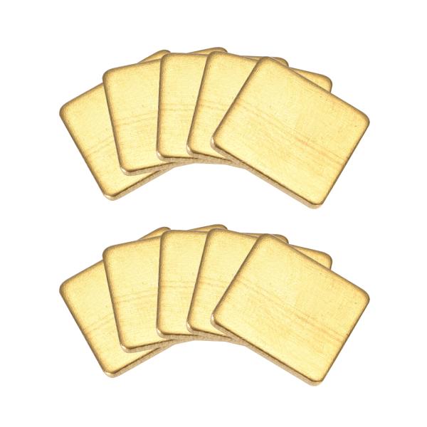 uxcell フラットICチップセットサーマル銅ヒートシンク 12x12x1mm RPI CPU G...