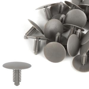 uxcell ボルト リベット ファスナー グレー カー用 5mm穴径 プラスチック 30個入り