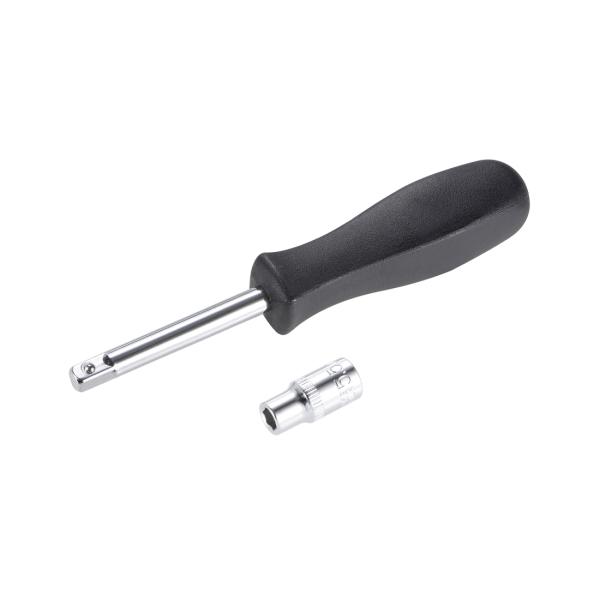 uxcell ソケットアクセサリーセット 5.5mm 6ポイント浅いソケット 6.35mmドライブ ...