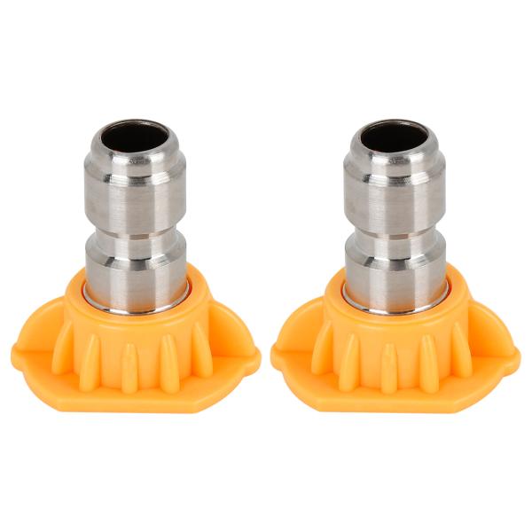 uxcell 高圧洗浄機スプレーノズル 15度 ヒントジェット 1.2mmクイックコネクター 高圧ノ...