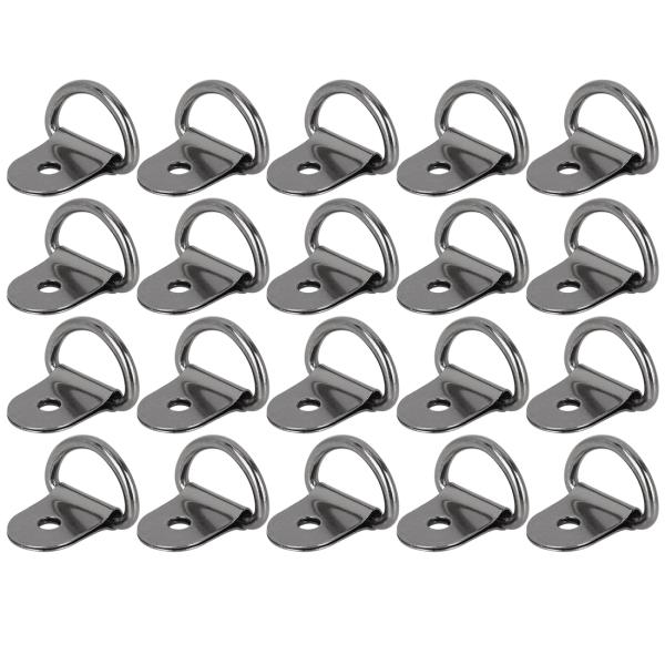 X AUTOHAUX タイダウンアンカーラッシングリング D形 カートラックトレーラーカーゴRVボー...