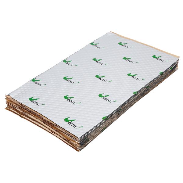 uxcell 18sqft 車用消音器 断熱マット 床消音パッド　2 mm 自己粘着消音材　シルバー...