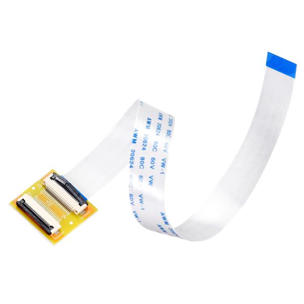 uxcell フレキシブルフラットケーブル（Aタイプ） 24ピン 0.5mmピッチ 200mm FF...