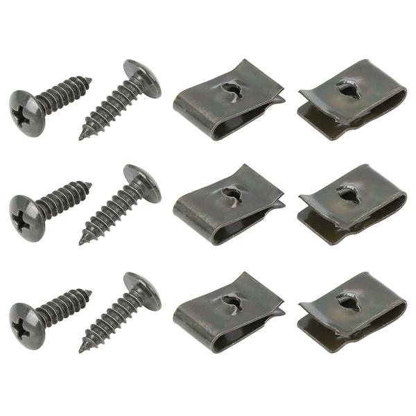 X AUTOHAUX Uクリップ　ファスナー　バンパーダッシュドアパネル　サイズ4.2x16mm ア...