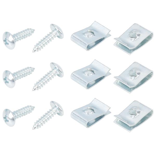 X AUTOHAUX Uクリップ　ファスナー　バンパーダッシュドアパネル　サイズ4.2x16mm シ...