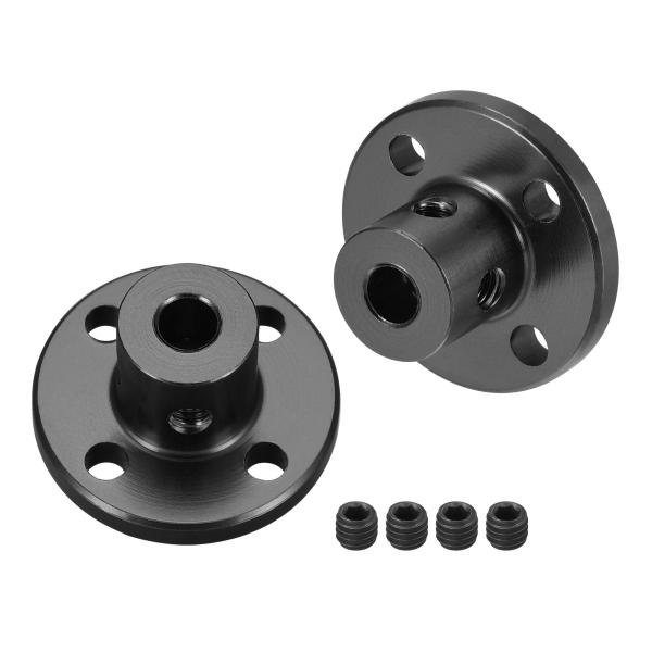 uxcell リジッドフランジカップリング 内径4mm H13xD10 モーターガイドシャフトカプラ...