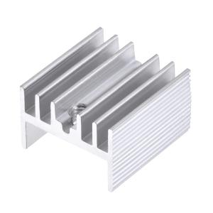 uxcell ヒートシンク アルミニウム製ヒートシンク 16x15x10mm TO-220 冷却用 MOSFET トランジスタダイオード 20個