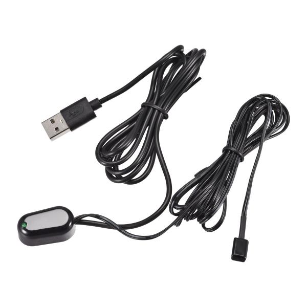 uxcell IRエクステンダー ケーブルシングル受信機 エミッターリピーターシステム USBワイヤ...
