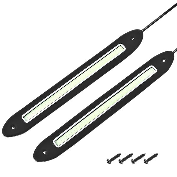 uxcell COB LED デイタイムランニングライト 防水 ゴム フレキシブル DC 12V 8...