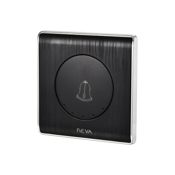 uxcell ドアベルスイッチ スキュー PC製 ブラック ウォールマウントドアベルスイッチ AC ...