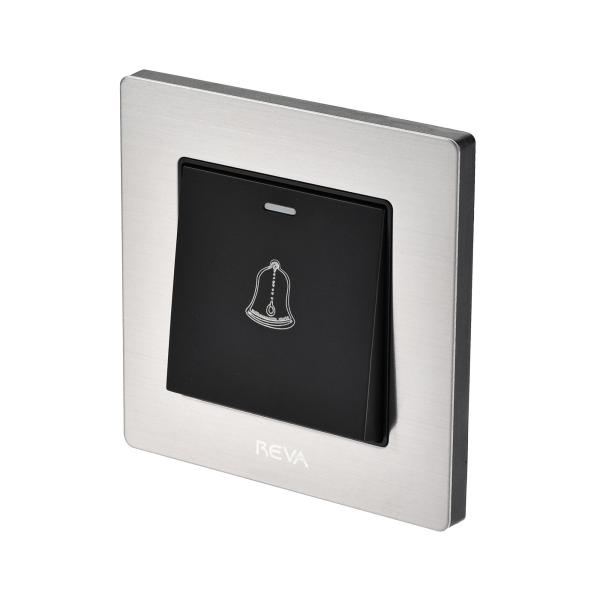 uxcell ドアベルスイッチ スキュー PC製 ブラック ウォールマウントドアベルスイッチ AC ...