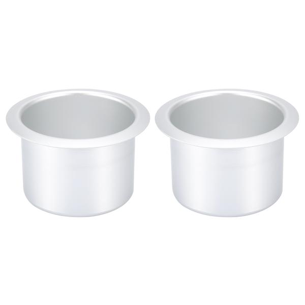 X AUTOHAUX ボトルカップドリンクホルダーインサート ステンレス鋼 マリンボートRV用 マッ...