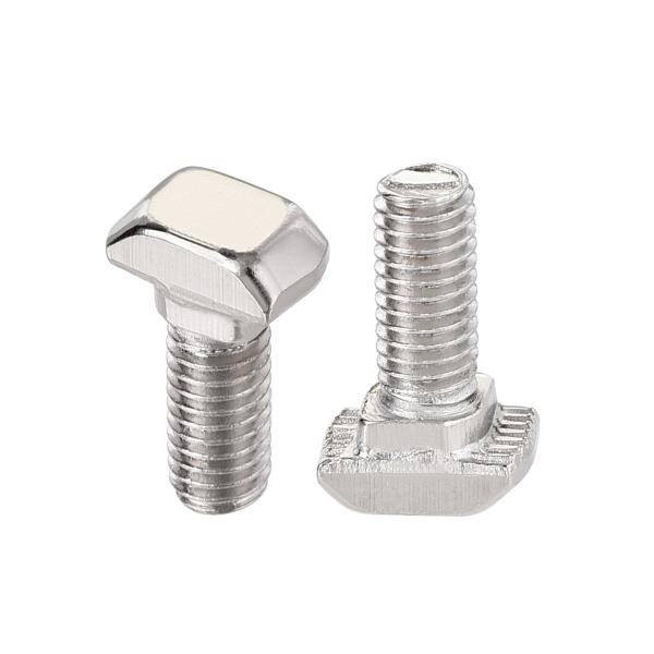 uxcell Tスロットボルト ドロップインスタッド M5x12mm スライドボルトねじ 炭素鋼 3...