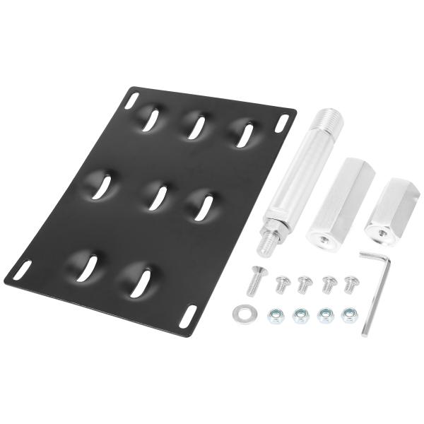 X AUTOHAUX 車フロントバンパー牽引 フックナンバープレートマウントブラケットホルダーセット...