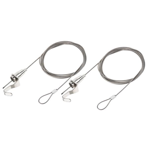 uxcell ピクチャーハンギングワイヤーキット 画像表示キット 2M 調整可能 ホームピクチャーア...