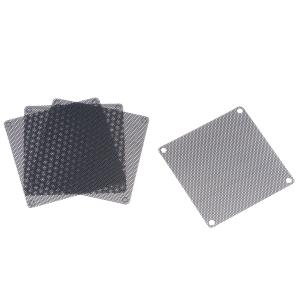 uxcell PC扇子プロテクター 埃フィルター クールケースカバー用 PVC製 ネジ付き 長さ80mm 4個入
