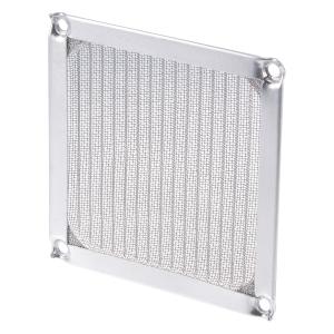 uxcell PC埃扇子フィルター アルミ製メッシュ クールケースカバー用 シルバートーン 長さ90mm