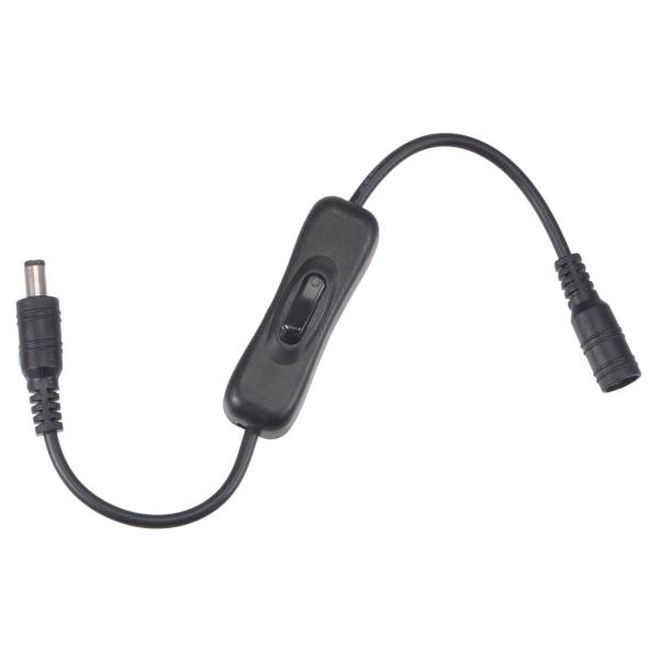uxcell DCケーブル 5.5mmx2.1mm 1メス-1オス スイッチ付き カメラLEDライト...