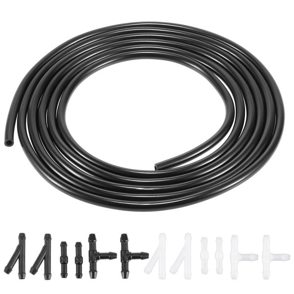 X AUTOHAUX フロントガラスウォッシャージェットノズルホースチューブキット 3 Mウォッシャ...