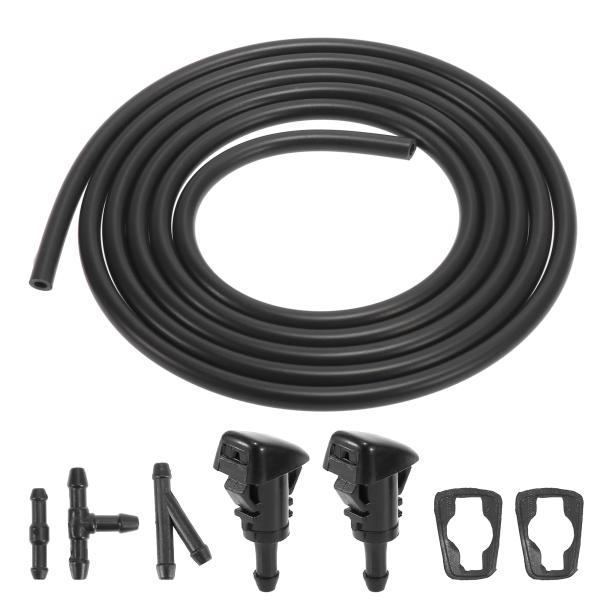 X AUTOHAUX フロントガラスウォッシャーノズルキット 2 Mフロントガラスウォッシャーホース...