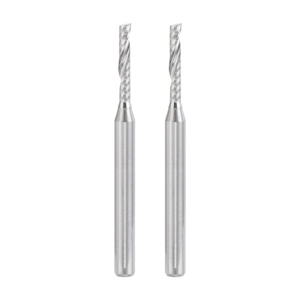 uxcell CNC螺旋ルータービット アップカット超硬ソリッドエンドミル PVC MDFウッド広葉...