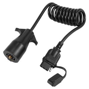 コイル式 7極 ジャンパー ケーブル トレーラー スパイラル