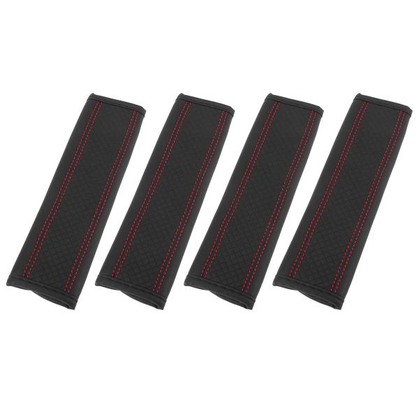 X AUTOHAUX シートベルトショルダーパッド ソフトマイクロファイバーレザー ネックマット 快...